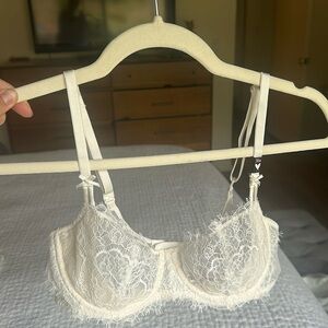 Cream Victoria’s Secret lace bra